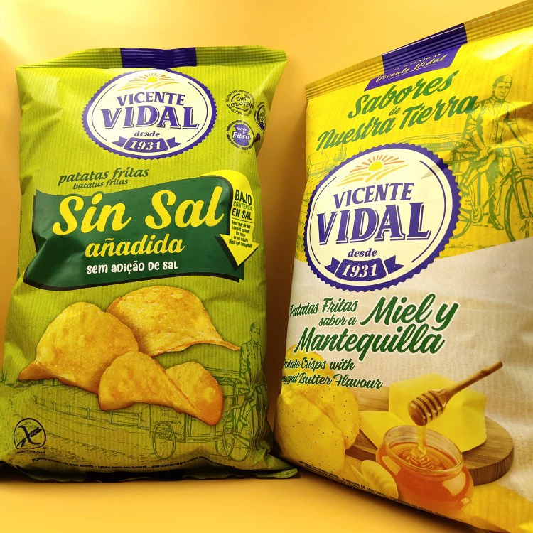 Чипсы Vita оригинал импорт из Испании, вкус медово-масляной колбасы и ветчины хрустящие закуски