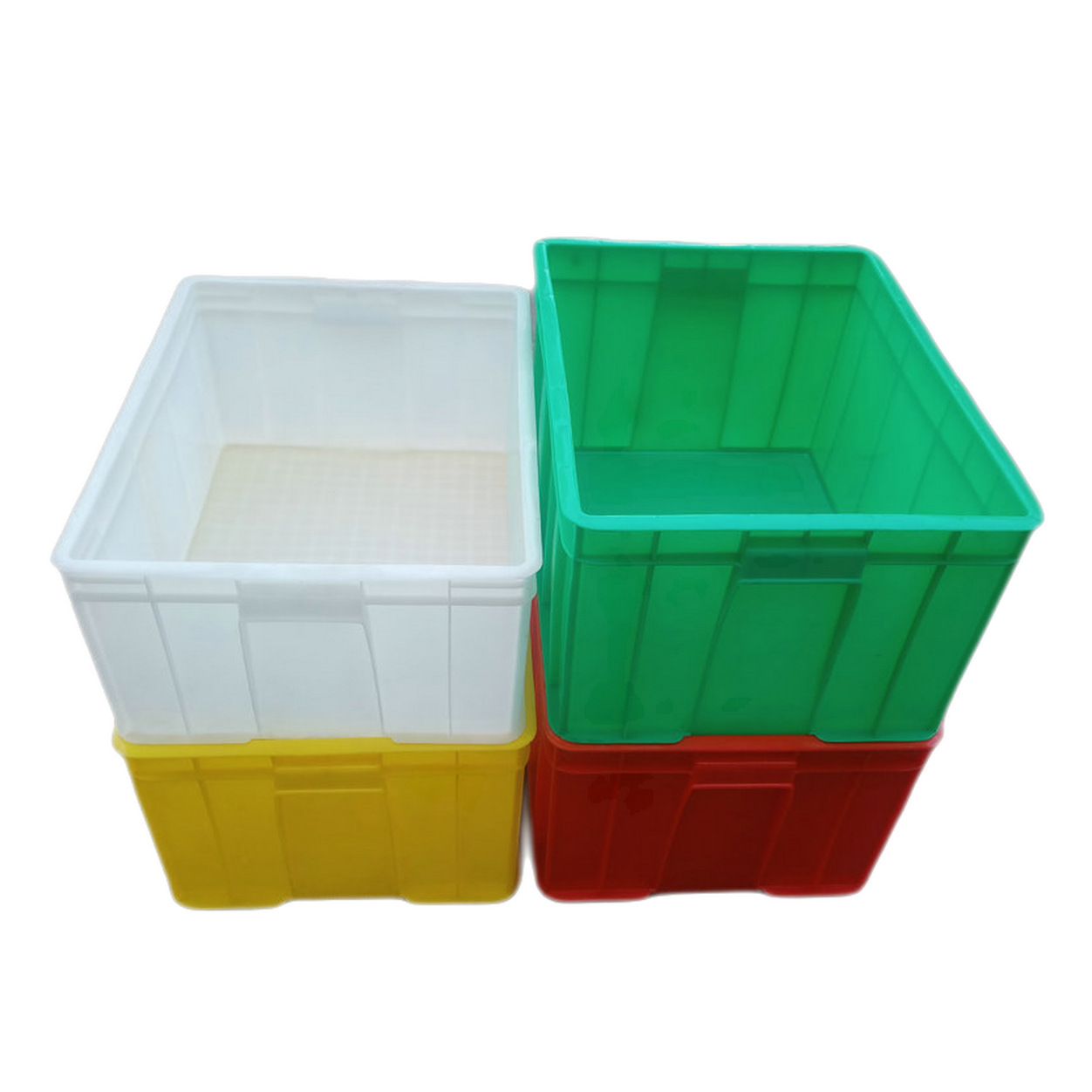 540-420可配盖塑料周转箱分类塑胶箱酒店餐厅厨房塑料箱收纳箱