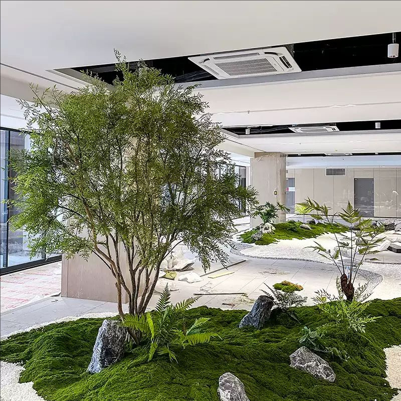 高級南天竹人工観葉植物、偽物の木、中国風室内外新シンプル造園装飾木、人工観葉植物卸売|undefined