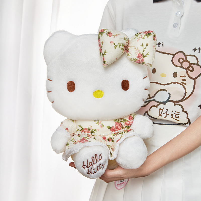hellokitty毛绒公仔可爱凯蒂猫玩偶哈喽kt玩具娃娃女孩生日礼物女|undefined