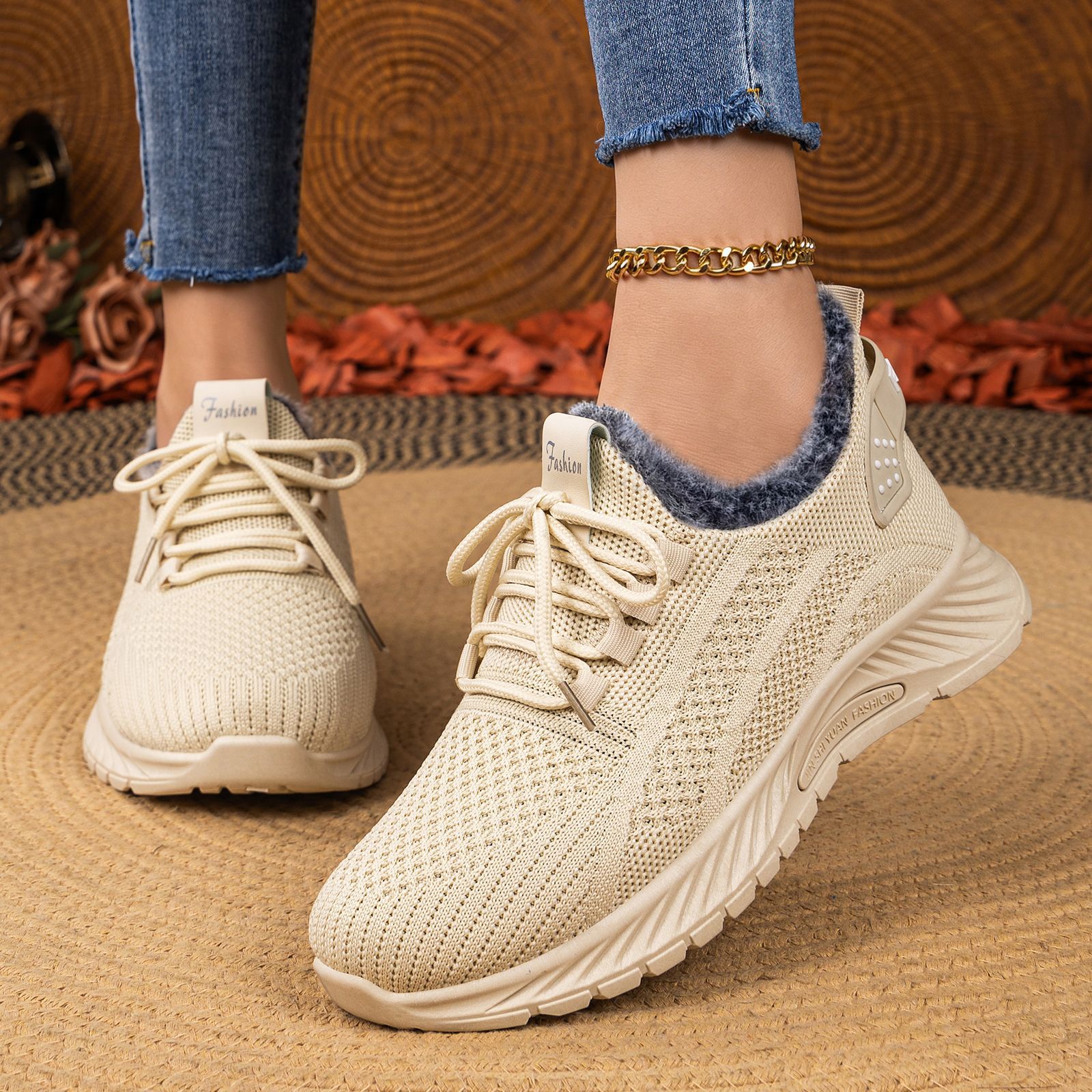Zapatos de algodón de mujer transfronterizos TEMU más terciopelo grueso calzado de mujer calentamiento ligero y cómodo zapatos casuales al aire libre zapatos de caminar