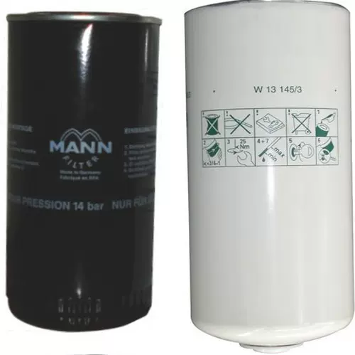 螺杆式压缩机油过滤器空压机润滑油滤滤芯保养耗材滤清器三滤