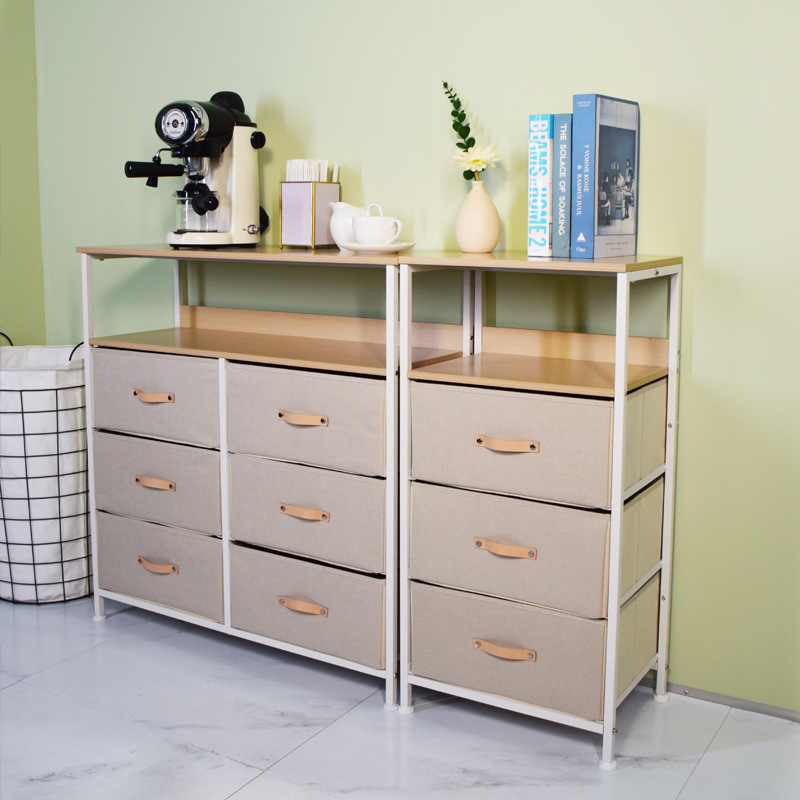 Gabinete de almacenamiento multicapa simple y de gran capacidad con cajón japonés