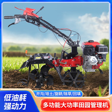厂家直供新款小型汽油田园管理机，可开沟 培土 除草 回填 旋耕