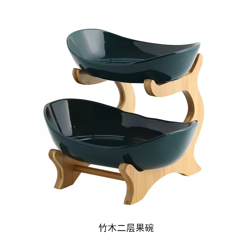 Plato de frutas multicapa creativo sala de estar doméstica mesa de té de frutas y verduras dulces bocadillos de almacenamiento de postres mesa seca