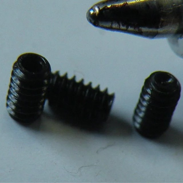 GB80/DIN916 M3系列内六角凹端发黑进口级品质,止付螺丝钉