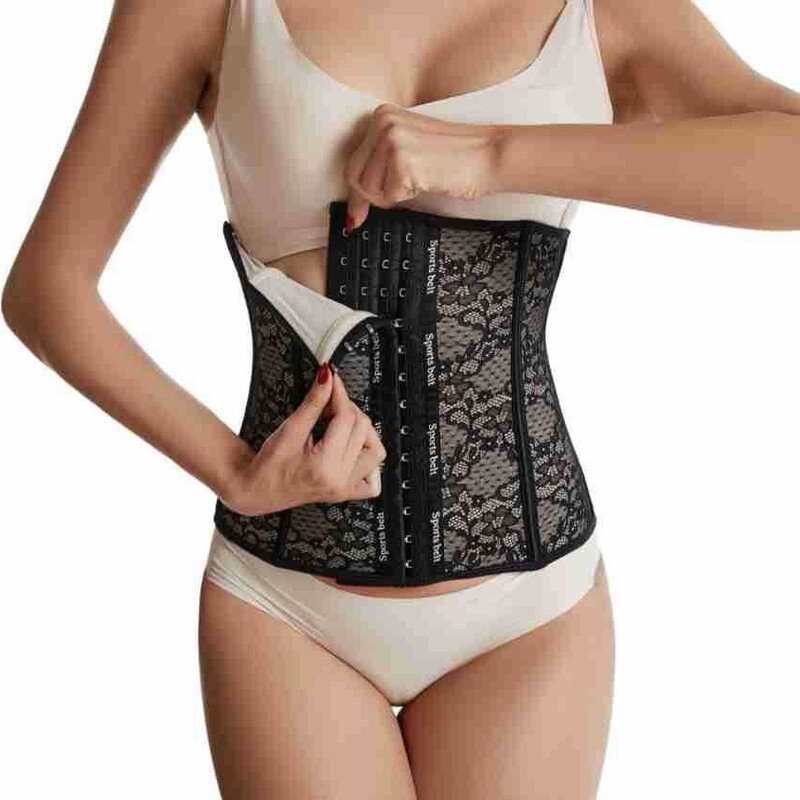 Thin Nine-Bone Girdle Women's Repair Postpartum Girdle Breasted Corset Correction Form Spandex Breathable Plastic Abdominal Belt