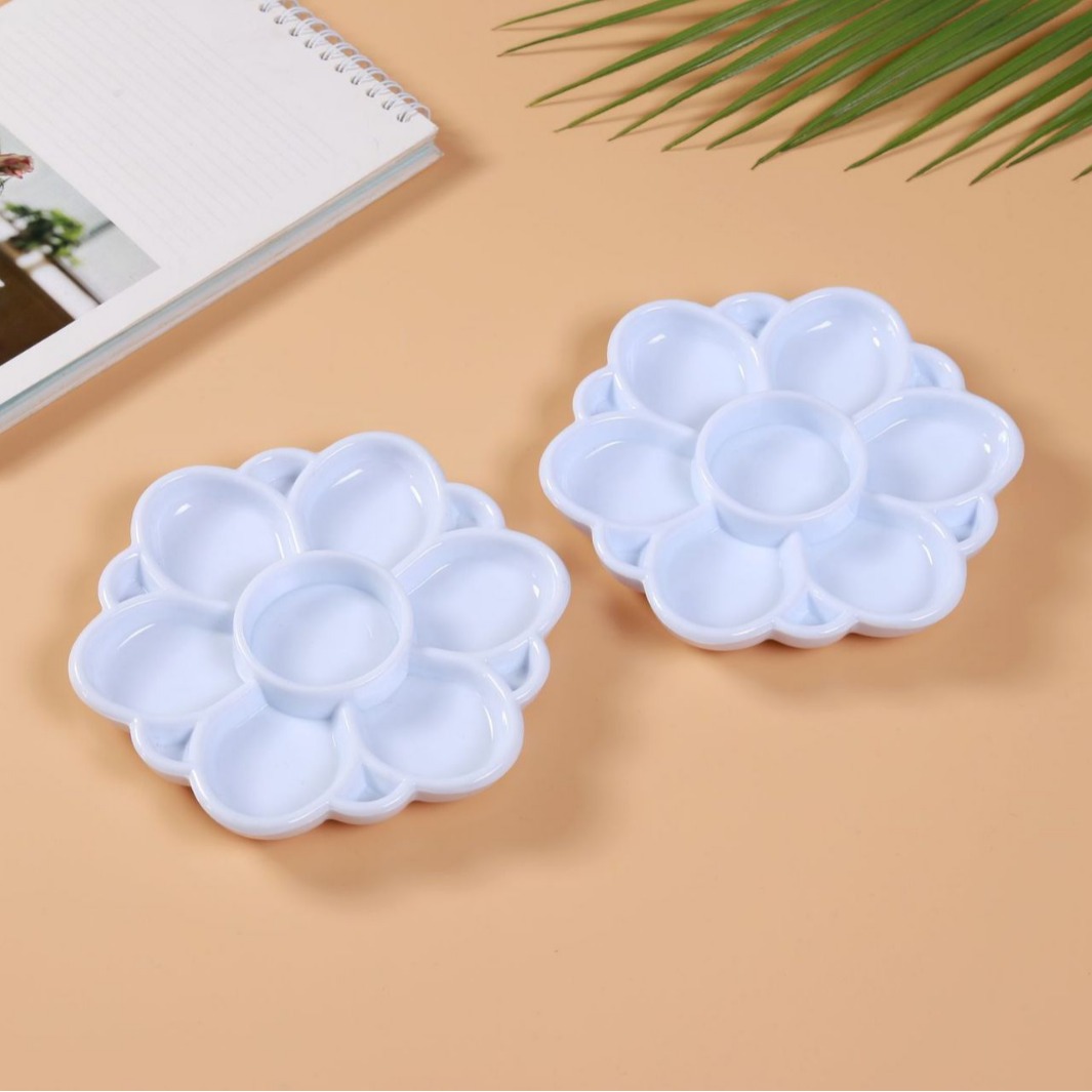画材透明儿童水彩用品调色板学生国画美术手绘塑料调色盘颜料盘