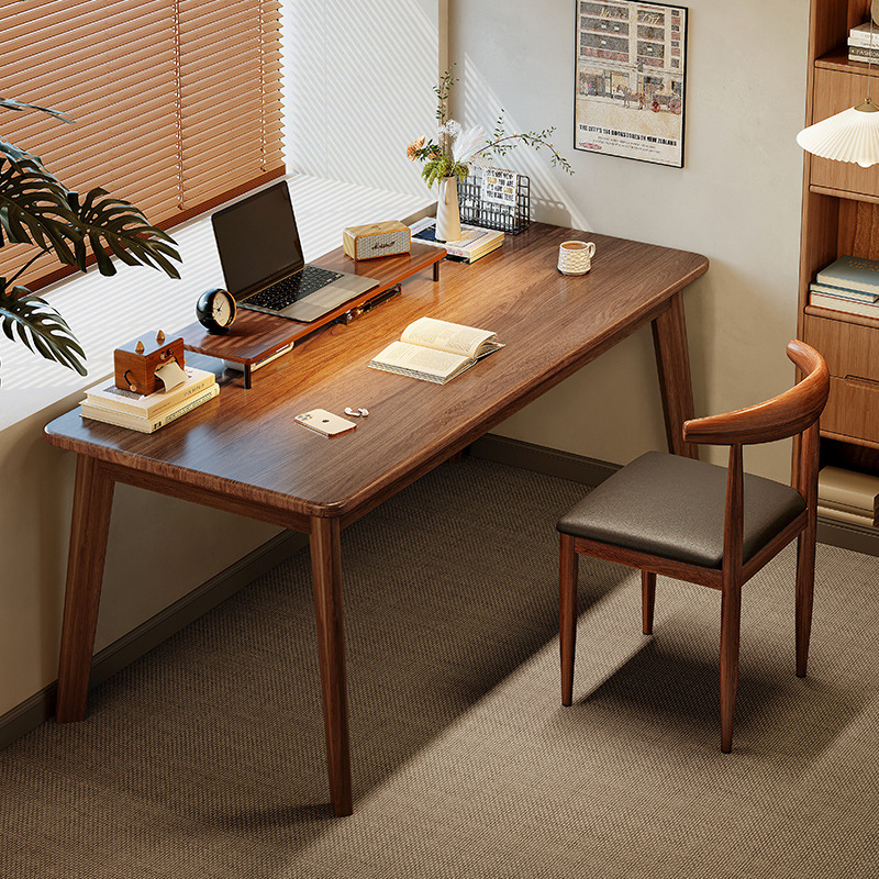 Escritorio simple madera maciza pierna estudiante estudio escritorio simple oficina escritorio de la computadora de escritorio y silla dormitorio Escritorio