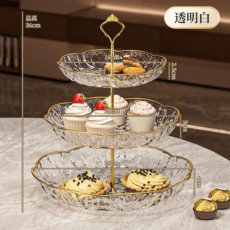 Fruit Plate — Light Luxury Bone Plate, Decorative Snack & Candy Tray, 24 cm