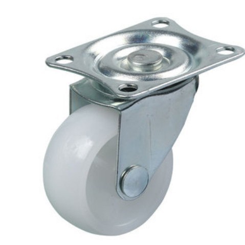 转向轮1.5寸1寸小轮子万向1.2寸2.5寸3寸白PP轮轻型2寸脚轮刹车轮