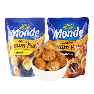 Филиппин импортированная закуска Monde Momo Brand Brand Cream Puff (кондитер) Детская еда оптовая 25 г.