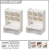 White transparent drawers set of two