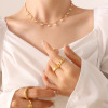 Organic fashionable universal necklace from pearl, sophisticated pendant, choker, accessory, french style, wholesale