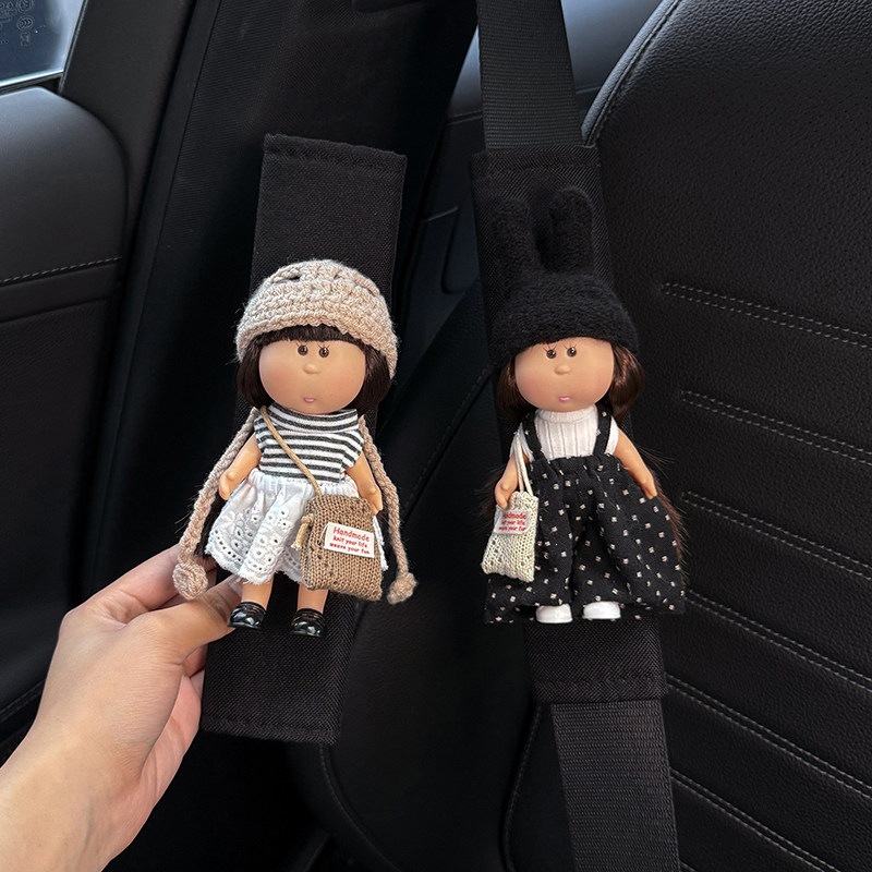 Potato Sister Car Seat Belt Shoulder Pads 2026 New Model Interior Safety Belt Decoration Anti-Wear Clothing Pair Cute