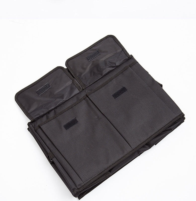 Round Car Storage Box, Car Miscellaneous Bag, Multifunctional Foldable Oxford Cloth Storage Box, Car Trunk