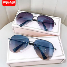 超酷新款男高级感驾驶太阳镜开车专用大框蛤蟆镜大脸遮阳墨镜包邮