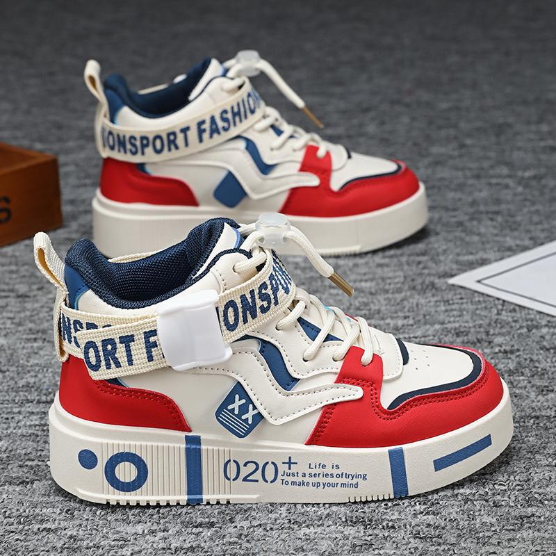 Boys' Shoes Autumn 2025 New Model Children's Sports Shoes Breathable Leather Parent-Child Style Fashionable Sneakers Trendy Non-Slip Girls' Shoes
