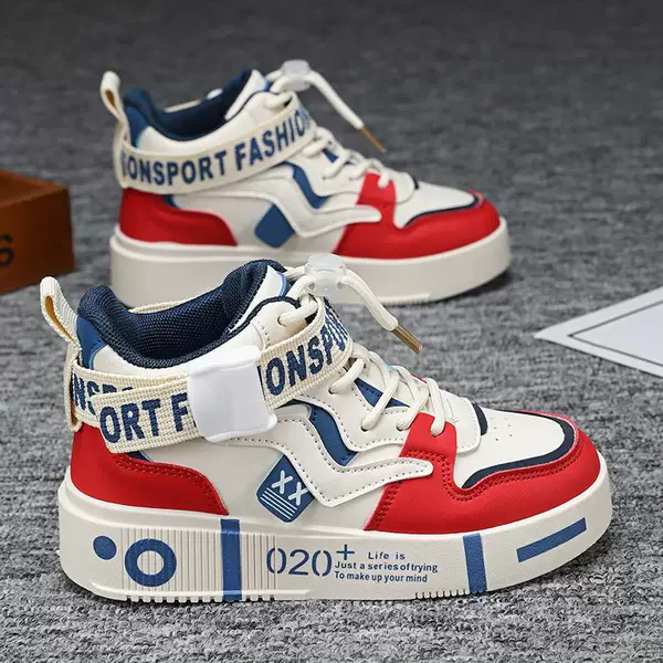 Boys' Shoes Autumn 2025 New Model Children's Sports Shoes Breathable Leather Parent-Child Style Fashionable Sneakers Trendy Non-Slip Girls' Shoes
