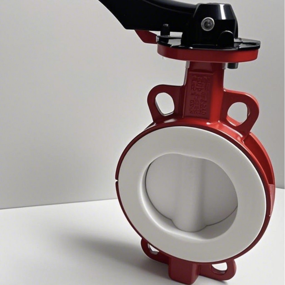 衬四氟对夹蝶阀耐强酸强碱零泄露TS认证化工制药专用阀门化工专用