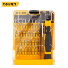 得力工具DL1033D精密螺丝刀33件套DL1033G金属杆S2批头