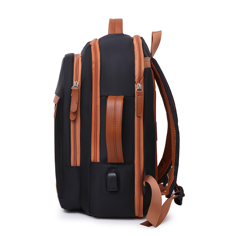 Nueva mochila de viaje de gran capacidad, resistente al agua y al desgaste, mochila de computadora simple informal, bolso de viaje de moda ligero