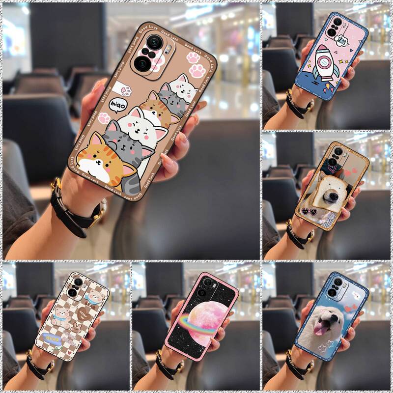 Suitable for Xiaomi Mobile Phone Case Creative Animation Youth Luxury Soft Case Men's and Women's Digital Women's Solid Color Funny Textuality