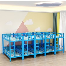 幼儿园上下铺儿童床午托班学生床高低床午休床铁床双层床铁架床