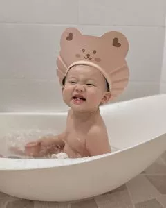 Brand children's waterproof adjustable shampoo, shower cap, South Korea