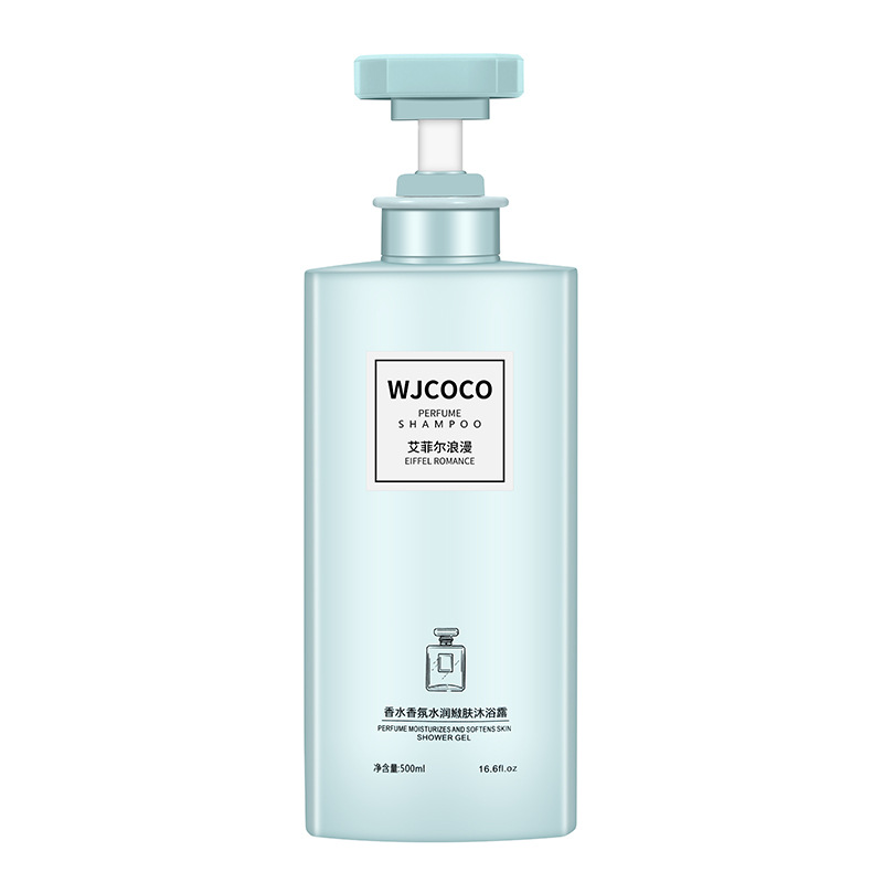 Perfume romántico eiffel, fragancia, agua, piel tierna, gel de ducha 500ml
