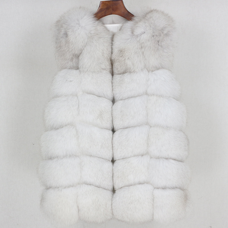 2025 Autumn and Winter Mink Fur New Fox Fur Vest Women's Real Fur Waistcoat Fashionable Light Luxurious Slim Fit