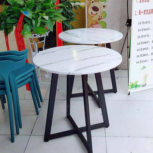 Dining Table for Small Apartments, Round Table, Simple Modern Home Use, Meeting Table and Chair Set, Balcony, Milk Tea Shop, Leisure