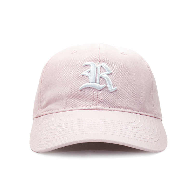 Gorra de béisbol de color sólido personalizada para mujer, versátil, sencilla, bordada, adecuada para deportes, pesca, estilo vintage, protección solar, gorra de béisbol rosa.