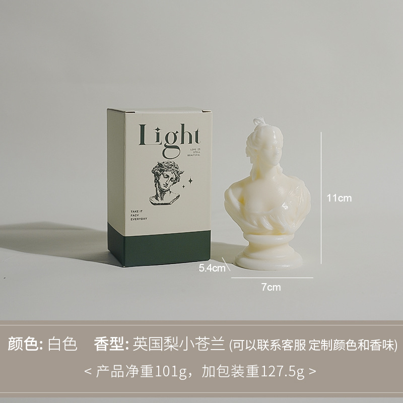 David modelado personajes perfumes decoración adornos hechos a mano atmósfera sensación vela vela vela de banano transfronteriza vela personalizada