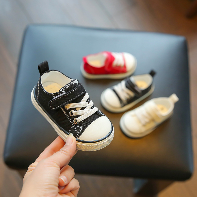Baby Canvas Shoes Children's Soft Sole Toddler Shoes Women's Treasure Shoes Children's Single Shoes 1-2 Years Old Boys Baby Shoes Cloth Shoes