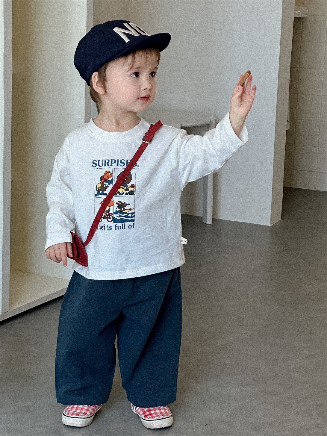 Conjunto de Ropa Infantil con Estampado de Dibujos Animados de Primavera, Estilo Coreano, Ropa de Primavera para Niños, Ropa de Primavera para Bebés 2026, Nueva Ropa de Primavera para Bebés