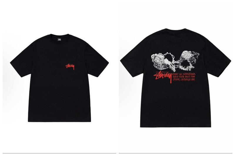 2025 新しい stussy ステューシー男性と女性の半袖 Tシャツ夏の男性と女性のルーズ 230 グラムヘビーウェイト高品質 Tシャツ|undefined