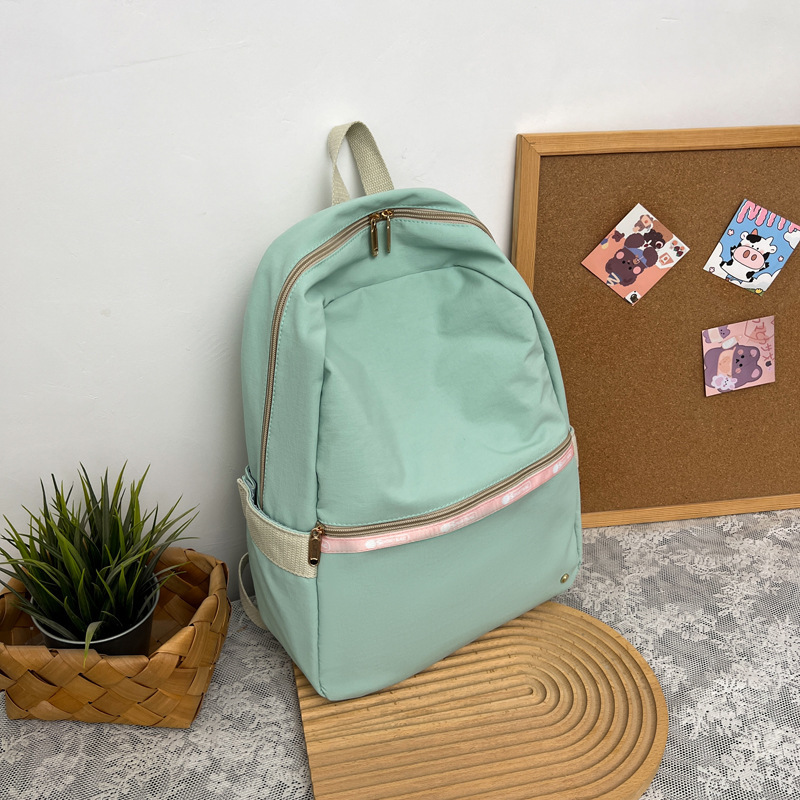韓国版のシンプルな2025学生多用途スクールバッグレトロファッション新しいinsトラベルバックパックカジュアルシンプルバッグ|undefined