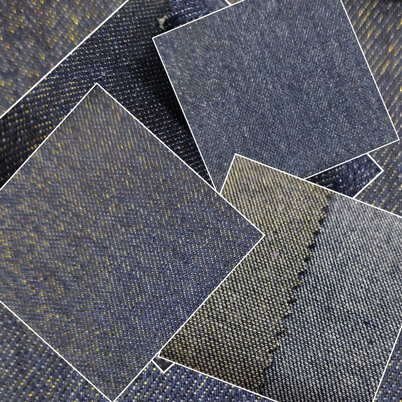 Denim gold and silver silk twill jeans material gold and silver onion Denim 10oz bag shoe material fabric k11 crazy grab