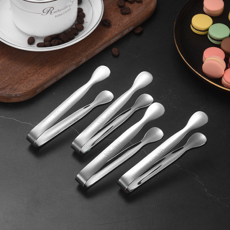 304 stainless steel sugar clip, small ice clip, 11 cm thickened burr-free sugar clip, bar ice cube clip, towel clip