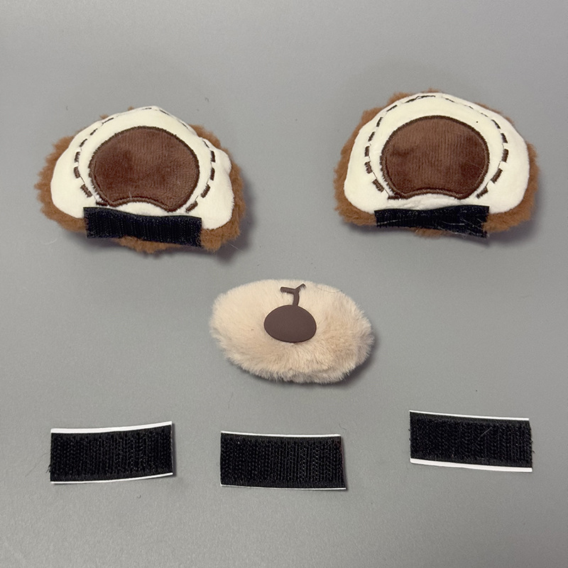 Cute Dog Ear Helmet Decoration Quick Release Bear Ear Cat Ear Bow Accessories Motorcycle Helmet Decoration Sticker