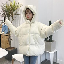 冬装新款韩版宽松短款棉衣棉服女保暖加厚连帽面包服棉袄外套学生