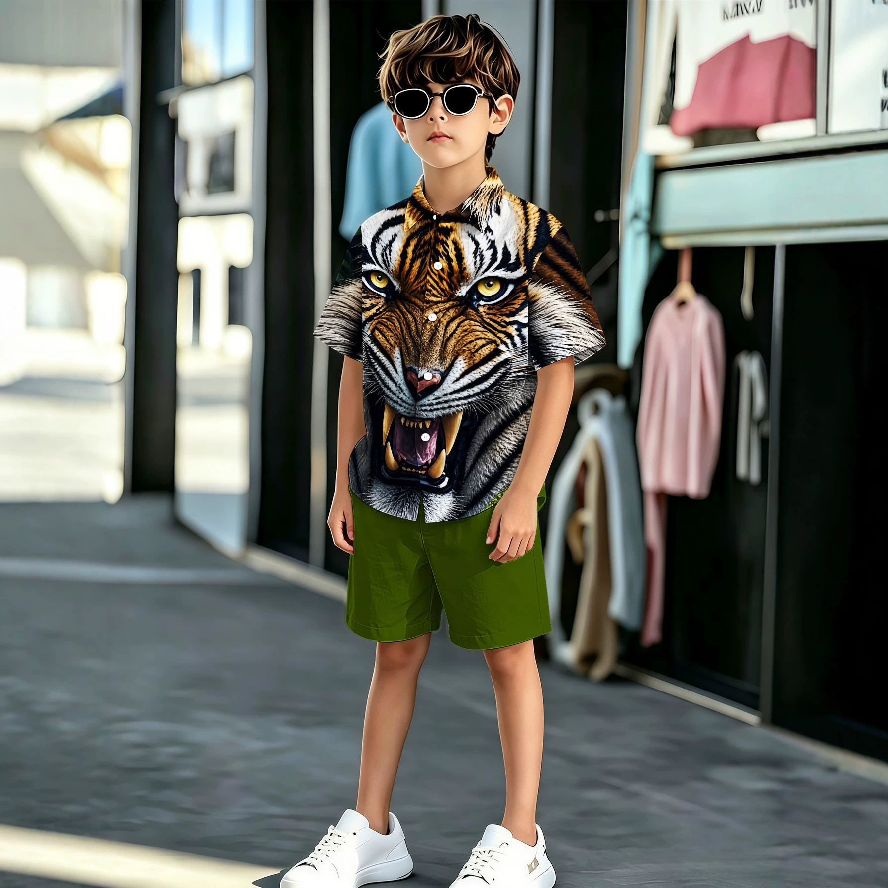 New Of Diverse 3D Printed Patterns For Older Boys' Shirts And Shorts, Direct From The Factory,_voghion.com