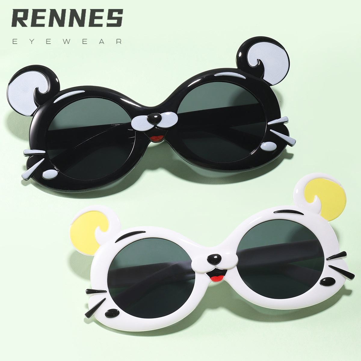 男女兒童太陽眼鏡可愛老虎防紫外線墨鏡寶寶防曬遮陽kid sunglass