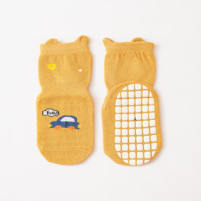 2023 calcetines de piso de dibujos animados de bebé calcetines de niño de otoño e invierno de algodón transpirable antideslizante inferior calcetines DE LOS NIÑOS Calcetines de trampolín