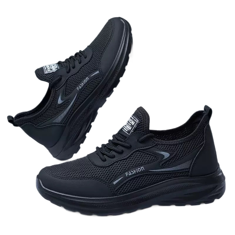 Old Beijing Cloth Shoes Chef Shoes Men's Summer Mesh Breathable Soft Sole Non-Slip Casual Sports Shoes Lightweight and Comfortable Men's Shoes