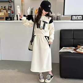 女童韩版时尚套装春秋新款洋气儿童长袖卫衣小女孩秋季休闲两件套