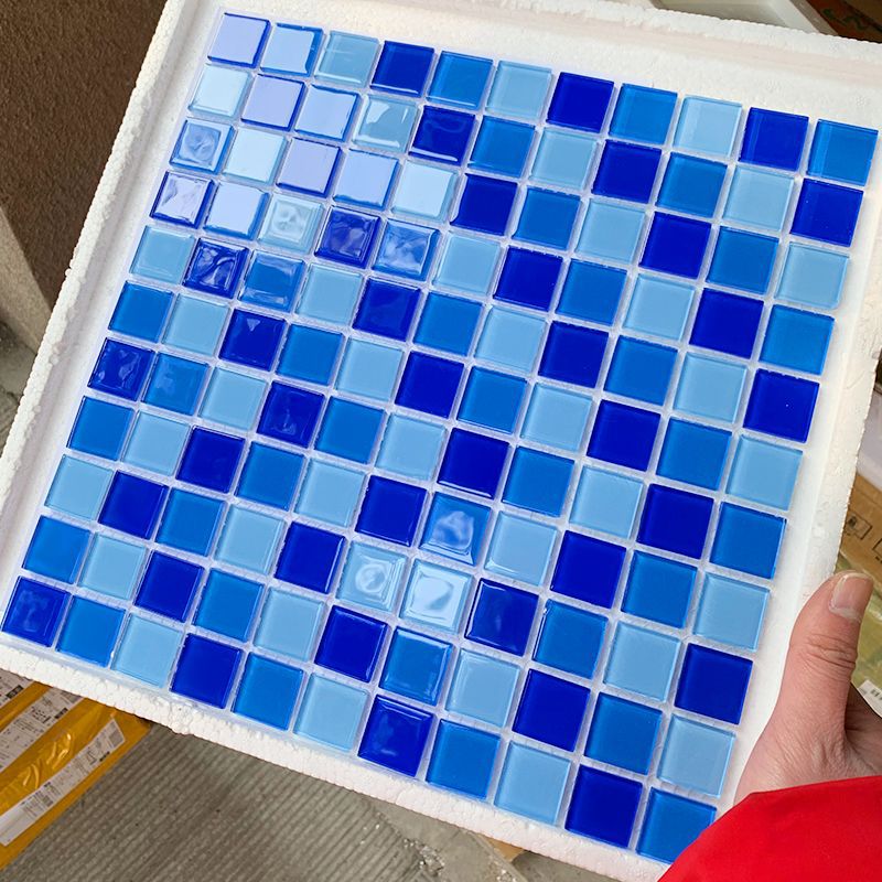 水晶玻璃马赛克瓷砖镜面电视背景墙卫生间水池墙贴自粘鱼池游泳池