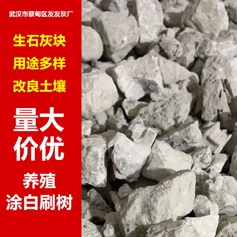 武汉厂家建筑干燥剂生石灰 石灰块 石灰 一级灰 二级灰 三级灰