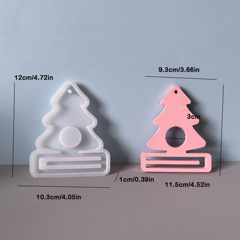 クリスマスシリーズマネークリップ装飾金型クリスマスツリー五芒星現金ギフトホルダー石膏diy金型|undefined